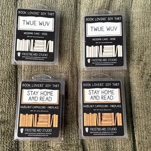 Frostbeard Studio Book Lovers Soy Tart Melt 4 Pack Bundle